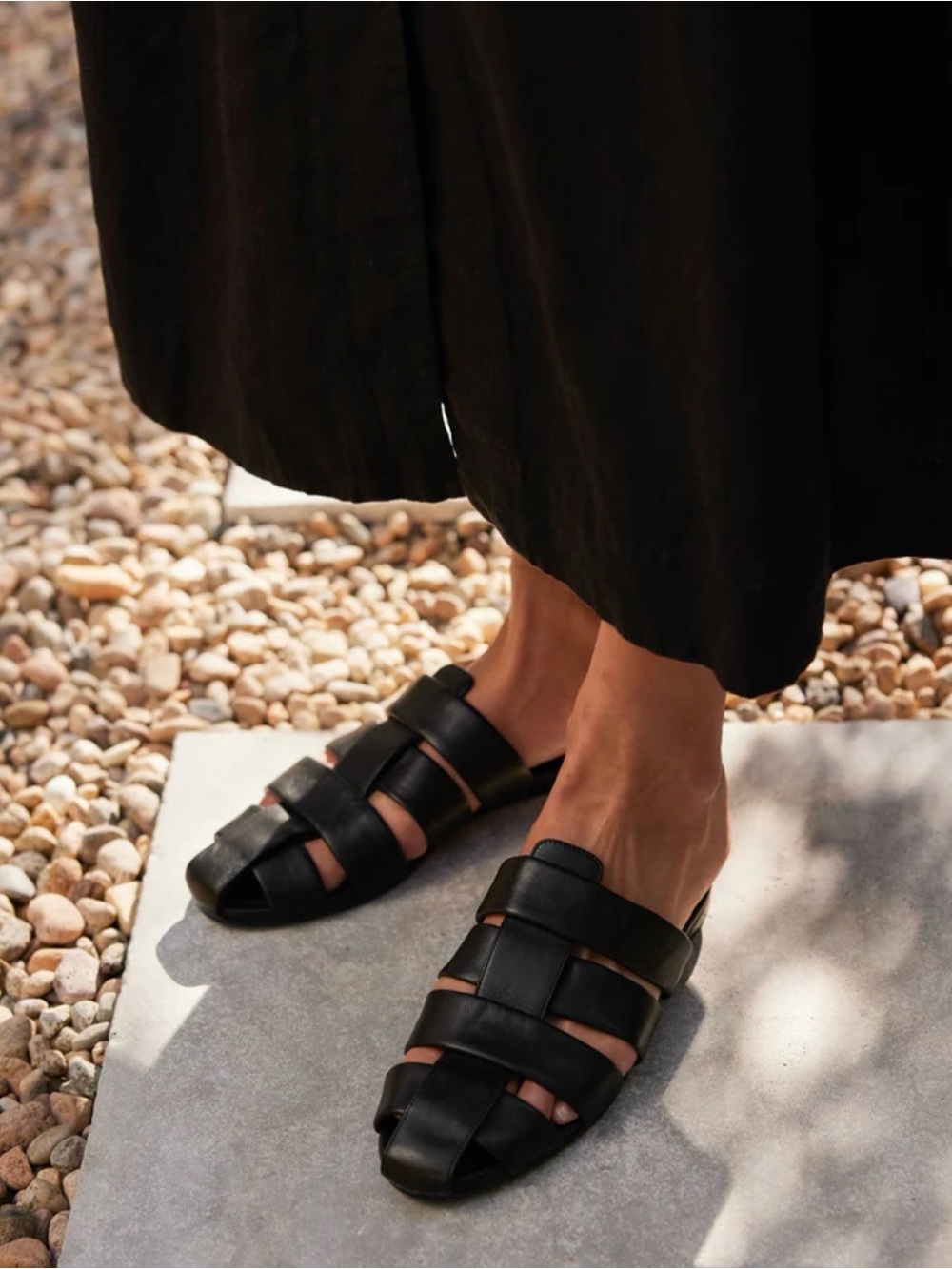 Jenni Kayne Camilla Leather Slip On Mules - Picture 3 of 7